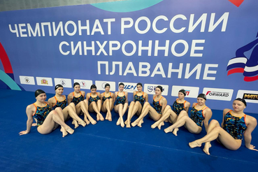 Сборная команда Ленинградской области принимает участие в Чемпионате России по синхронному плаванию 2024 г.